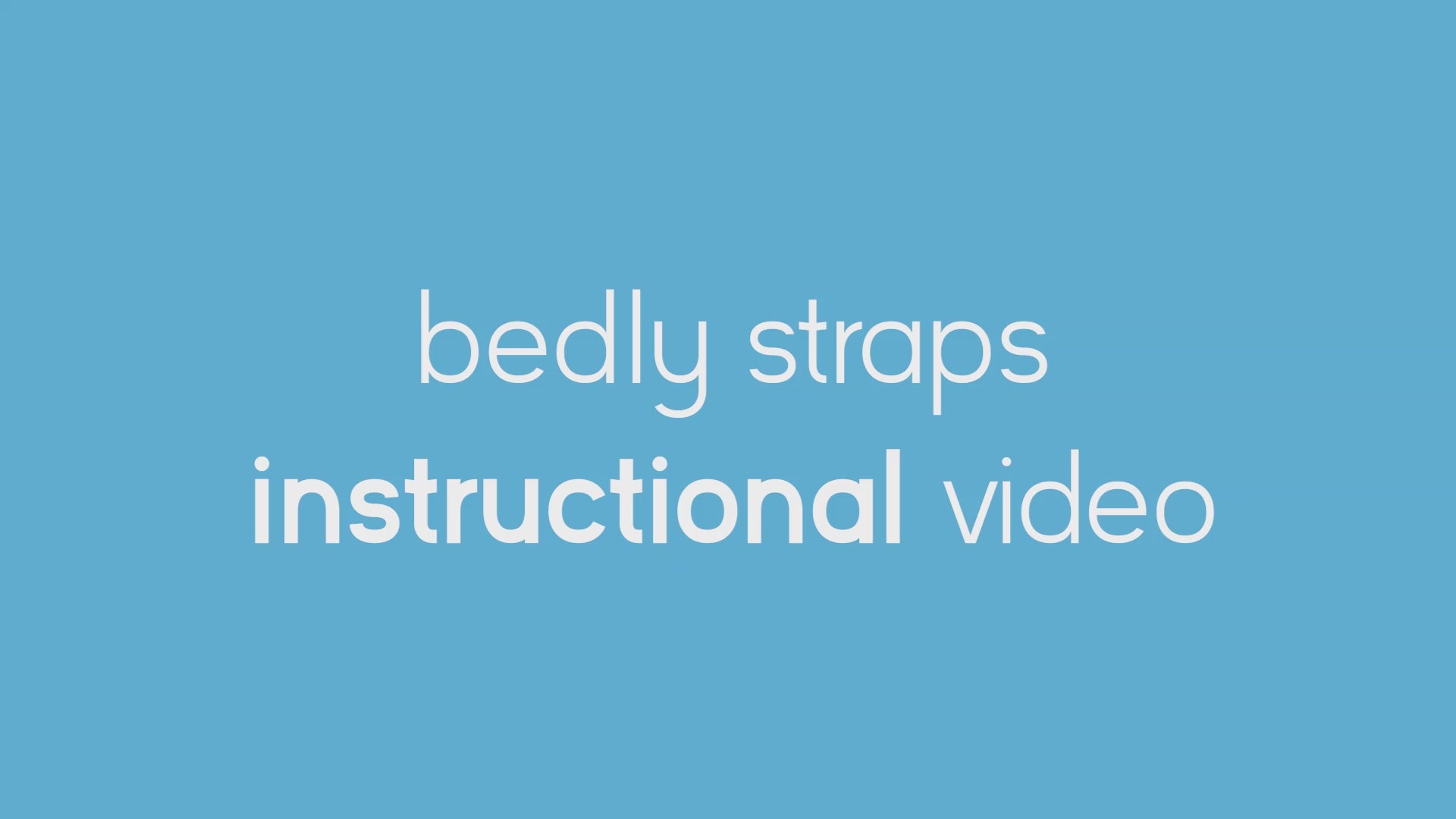 bedly instructional video

